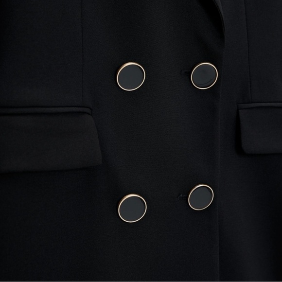ZARA oversized double breasted blazer frock jacket women's - Picture 2 of 13